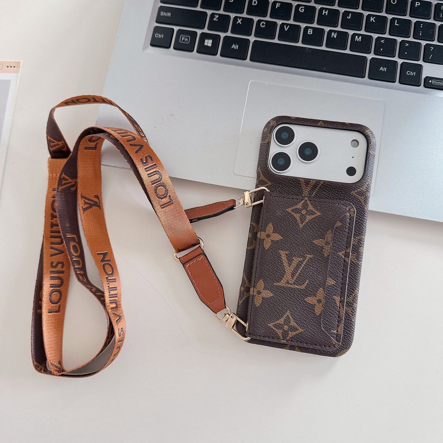 Luxury LV Series 3.0: Multi-Function iPhone Leather Wallet Case