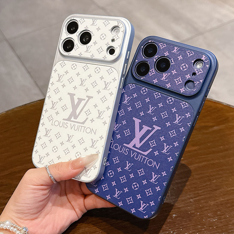 LV Monogram Sliding Camera Cover iPhone Case