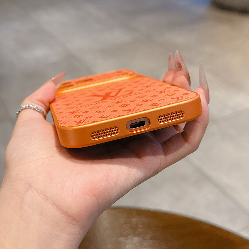 LV Monogram Sliding Camera Cover iPhone Case