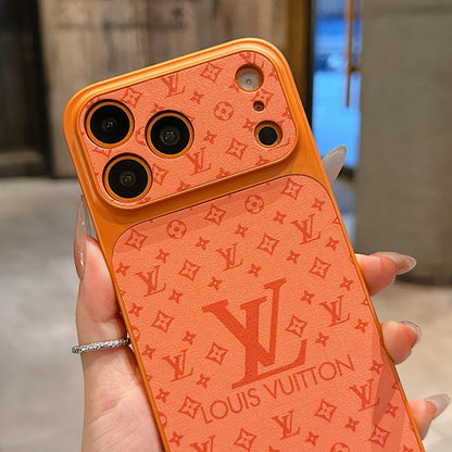LV Monogram Sliding Camera Cover iPhone Case