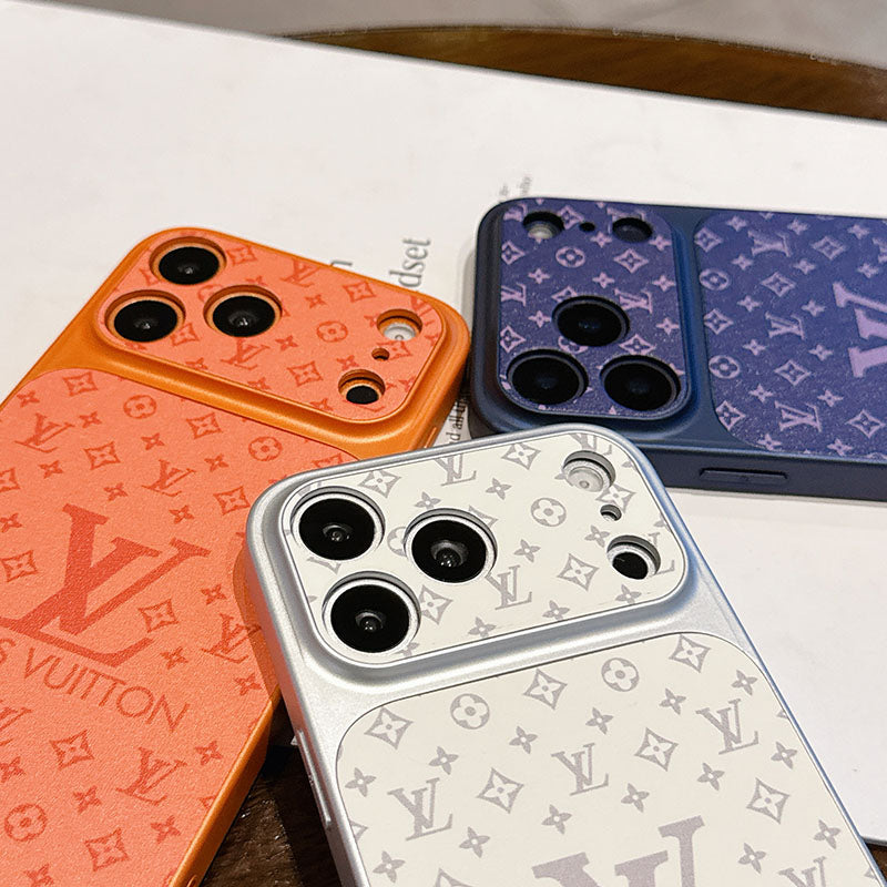 LV Monogram Sliding Camera Cover iPhone Case