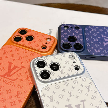 LV Monogram Sliding Camera Cover iPhone Case