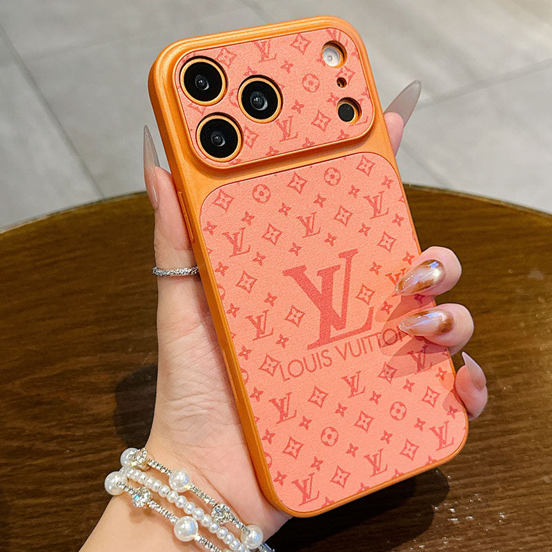 LV Monogram Sliding Camera Cover iPhone Case