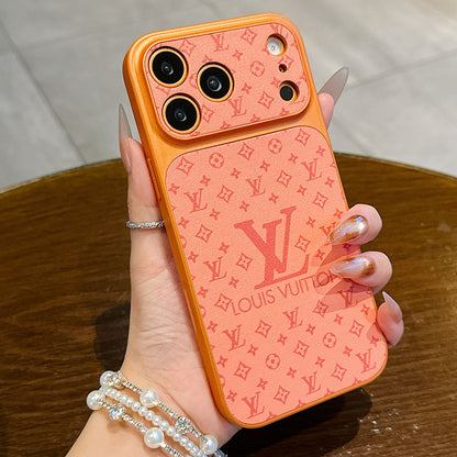 LV Monogram Sliding Camera Cover iPhone Case