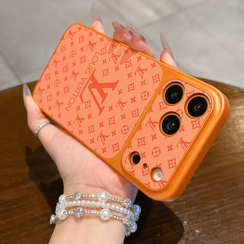 LV Monogram Sliding Camera Cover iPhone Case