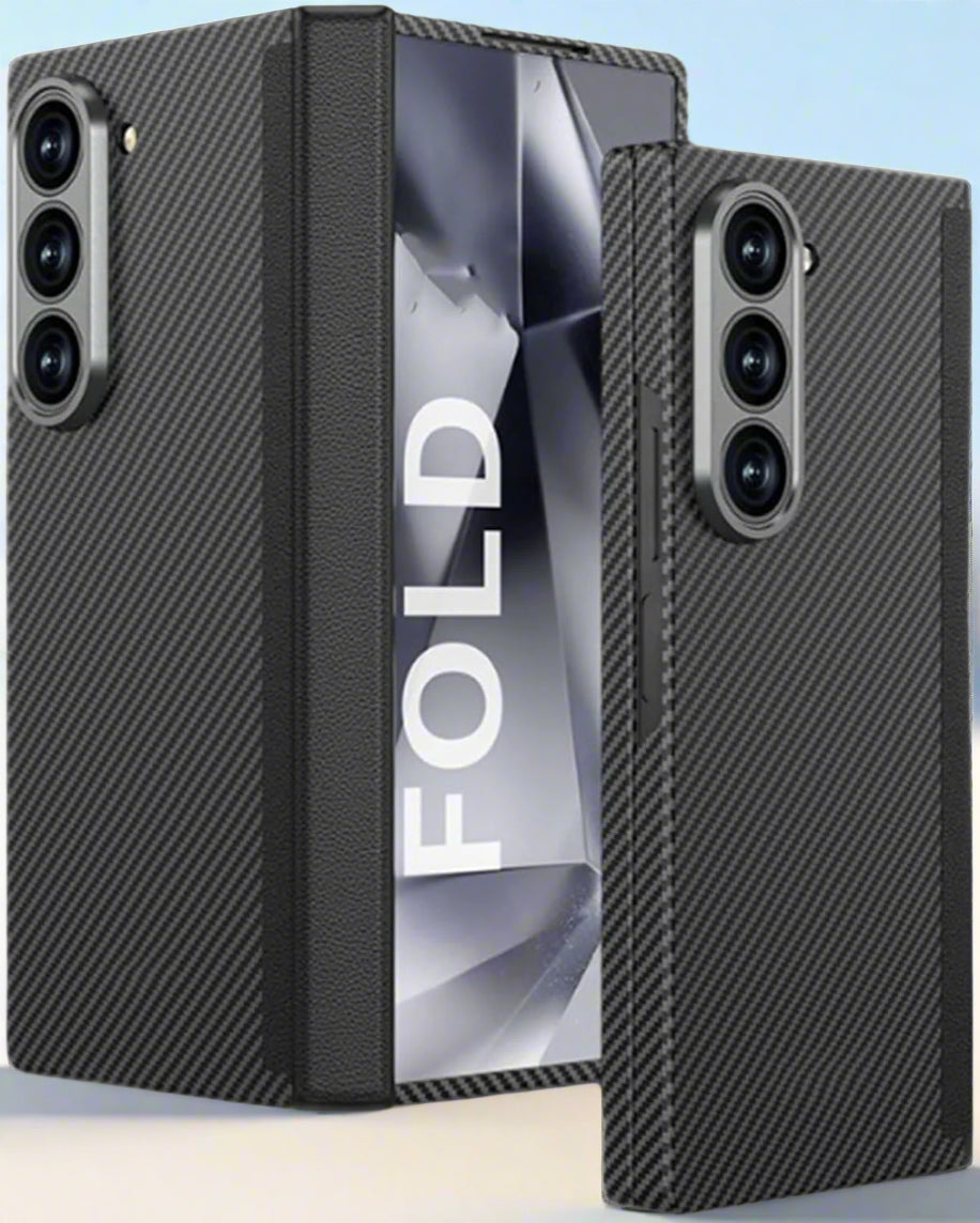 Premium Carbon-Fiber Magnetic Z Fold Case
