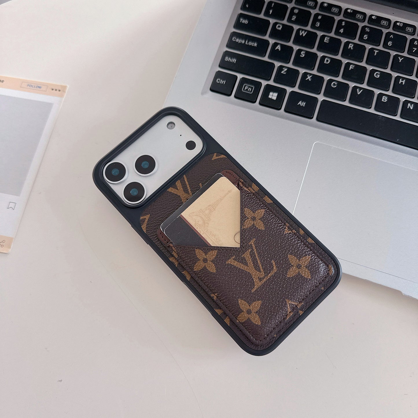 Luxury Leather Card Holder iPhone Case