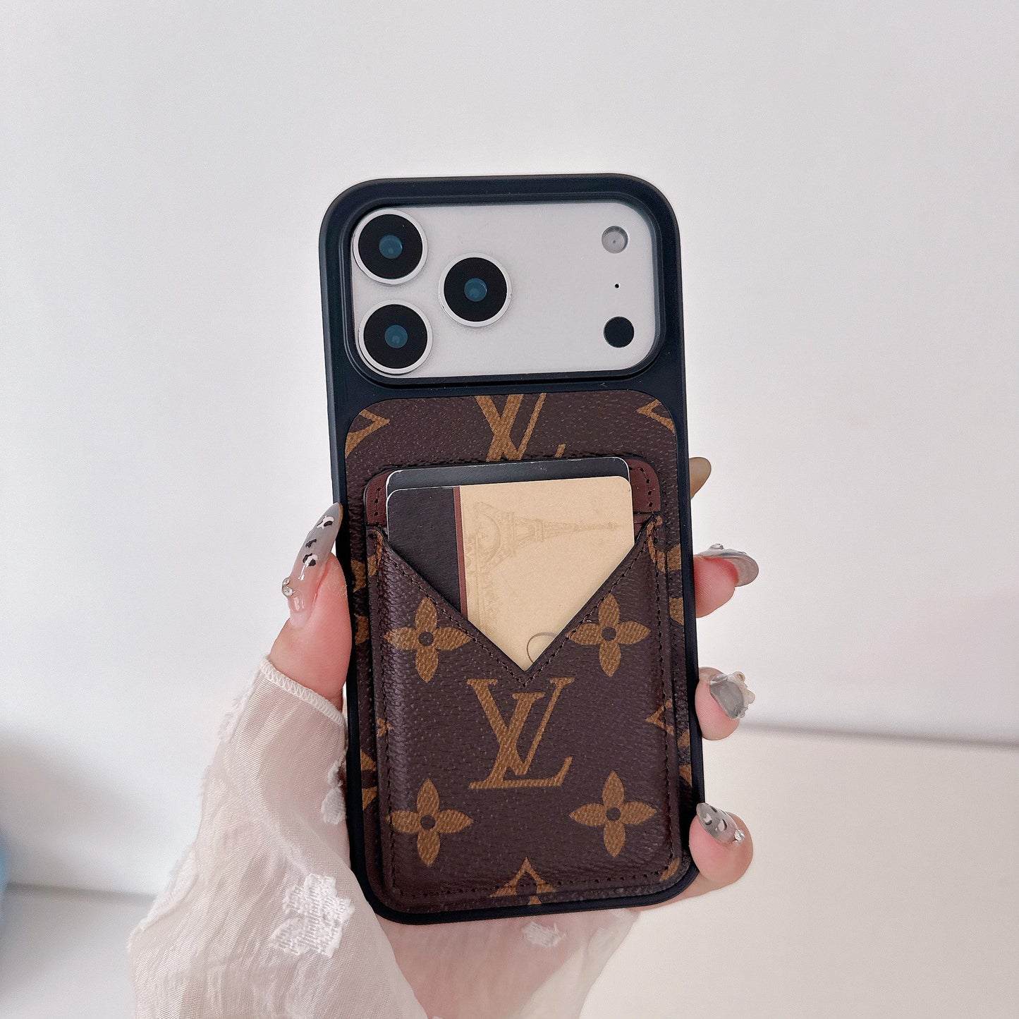 Luxury Leather Card Holder iPhone Case