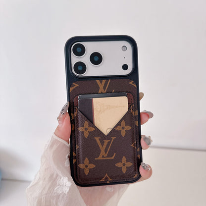 Luxury Leather Card Holder iPhone Case