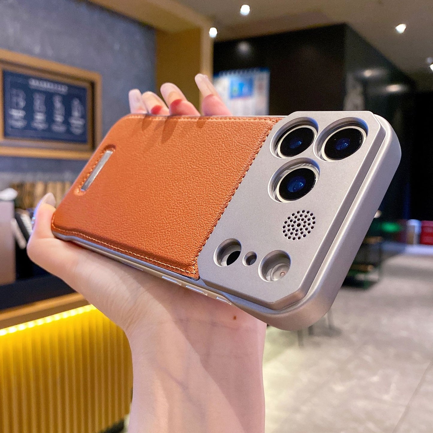 Premium Leather MagSafe Case for iPhone 17