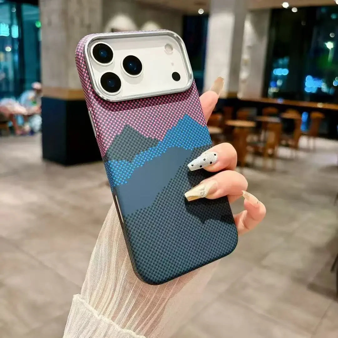 Luxury Carbon Fiber MagSafe iPhone Case