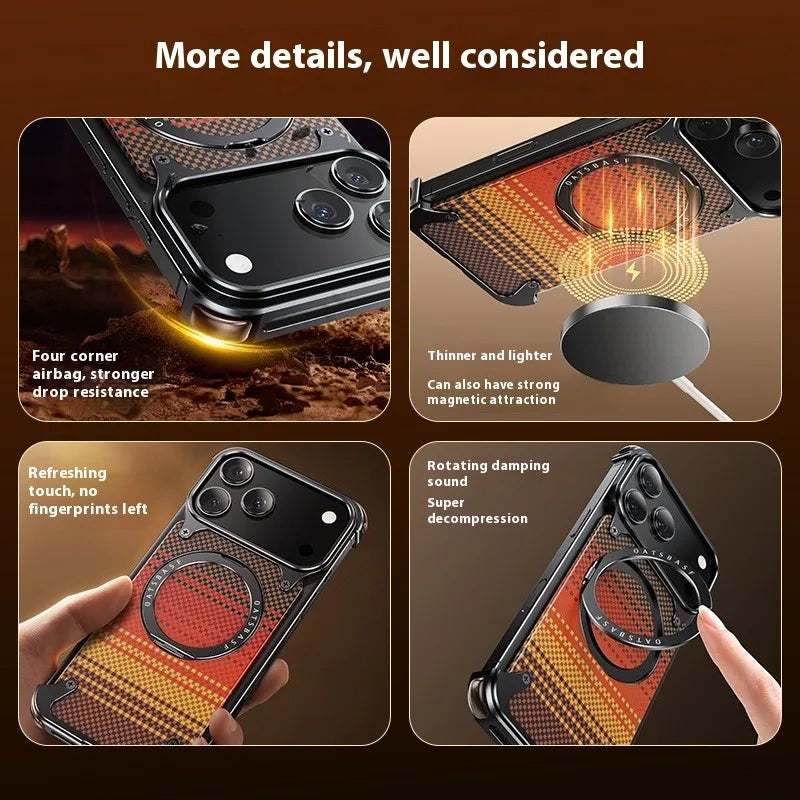 Premium Carbon Fiber Armor Case – iPhone 17