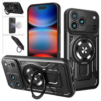 Premium MagSafe Armor Ring Stand iPhone Case
