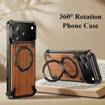 360 Wooden Magnetic Armor Case – iPhone 17 Series