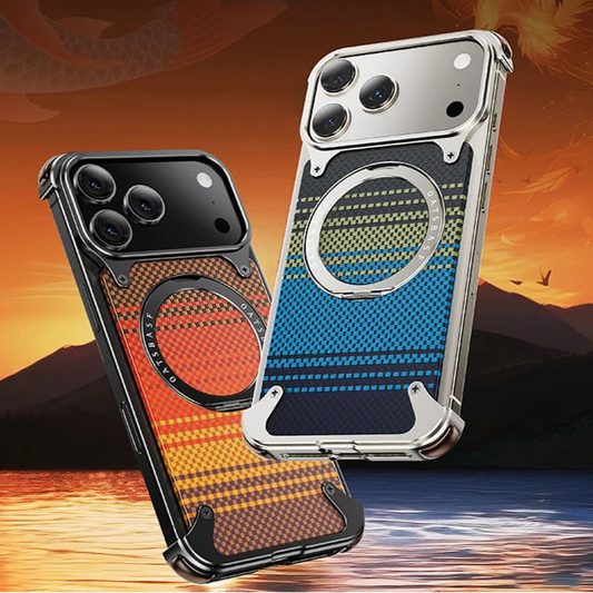 Premium Carbon Fiber Armor Case – iPhone 17