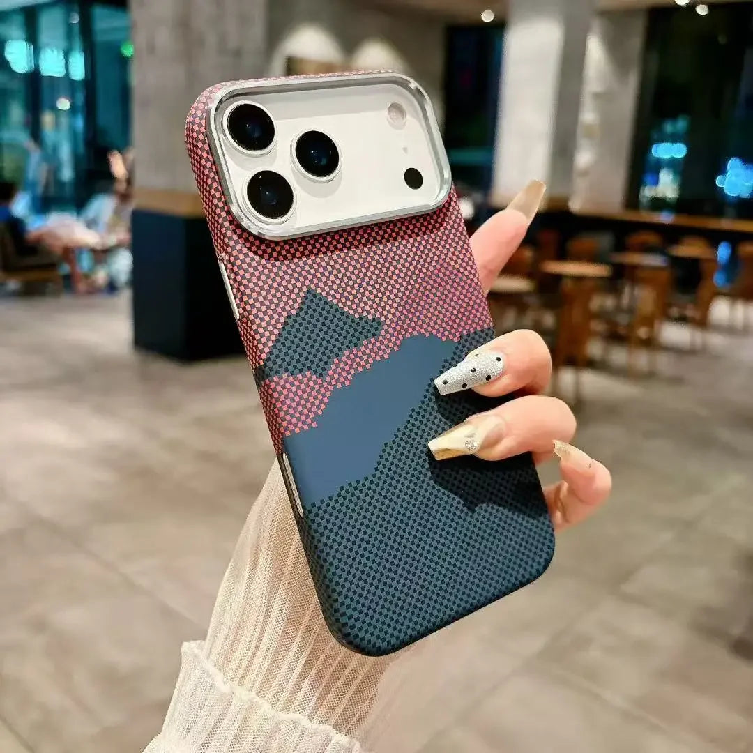 Luxury Carbon Fiber MagSafe iPhone Case