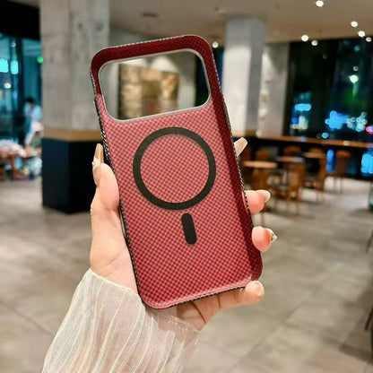 Luxury Carbon Fiber MagSafe iPhone Case