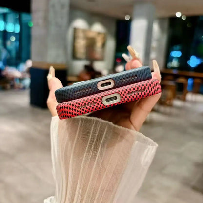 Luxury Carbon Fiber MagSafe iPhone Case