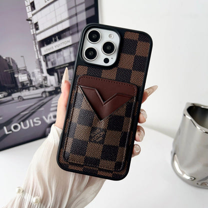 Luxury Leather Card Holder iPhone Case