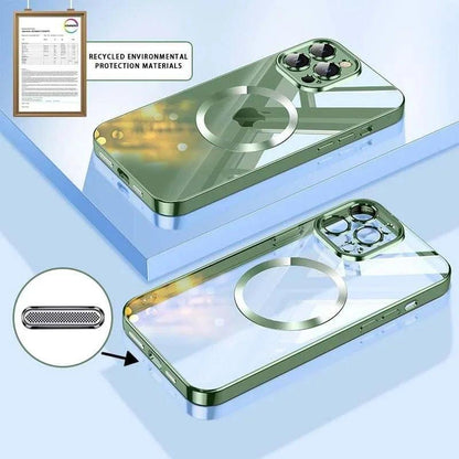 Electroplating Wireless Magnetic Charging All-Inclusive Lens iPhone Case - iphone14cases