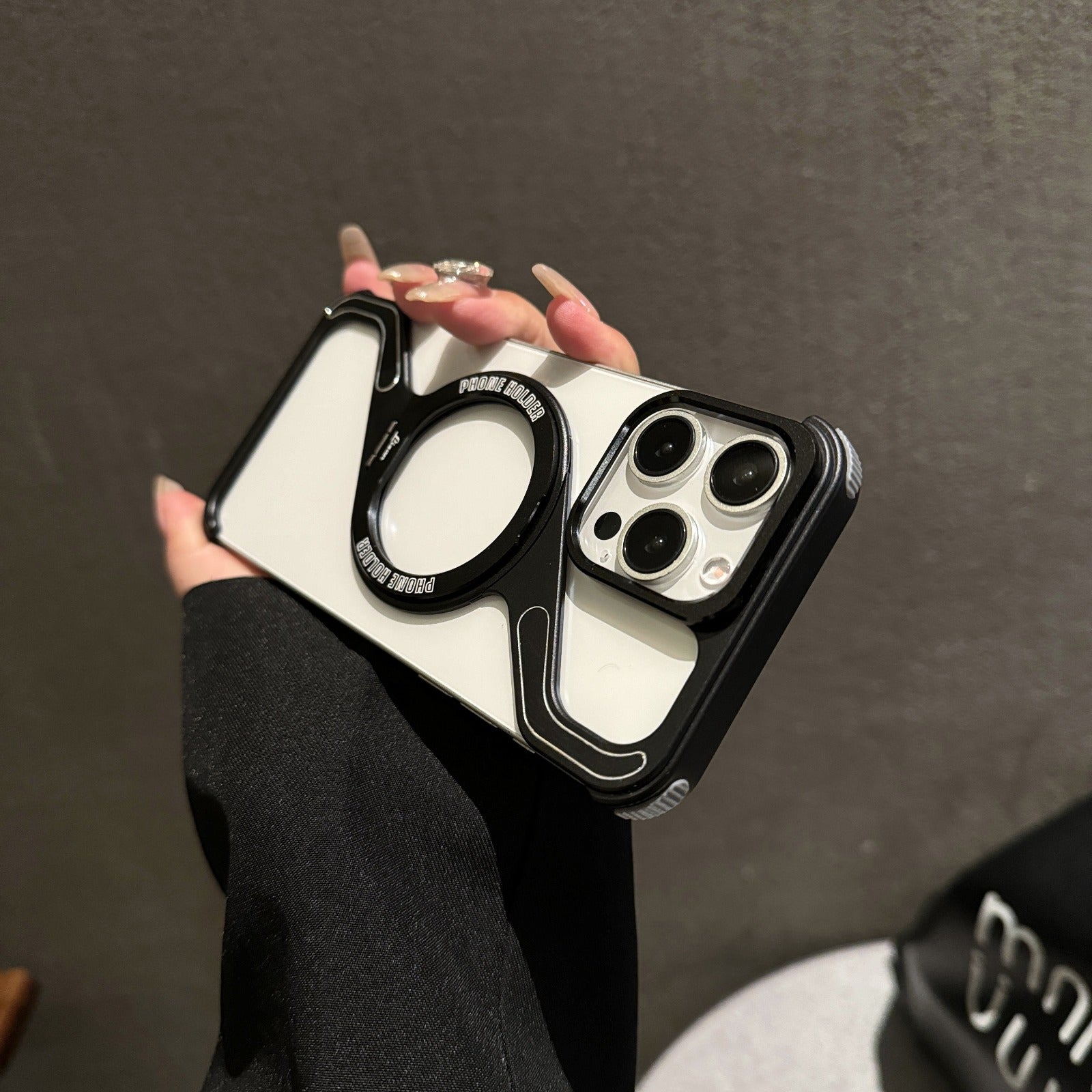 Z MagSafe Pivot Ring Stand Air Cushion IPhone Case - BEIPHONE