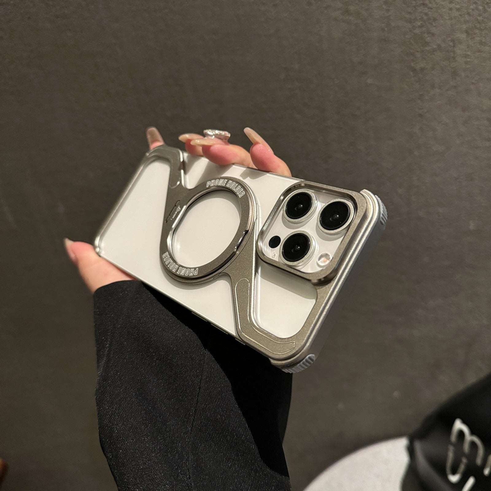 Z MagSafe Pivot Ring Stand Air Cushion IPhone Case - BEIPHONE